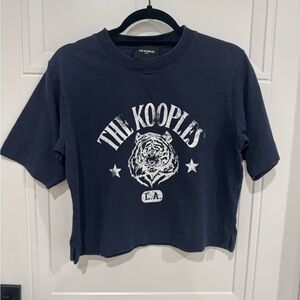The Kooples Varsity Tshirt size 1 navy blue